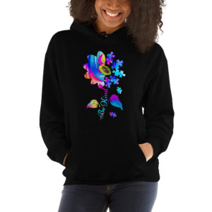 Be Kind Sun Flower Puzzle Art - Men's & Women's Hoodie